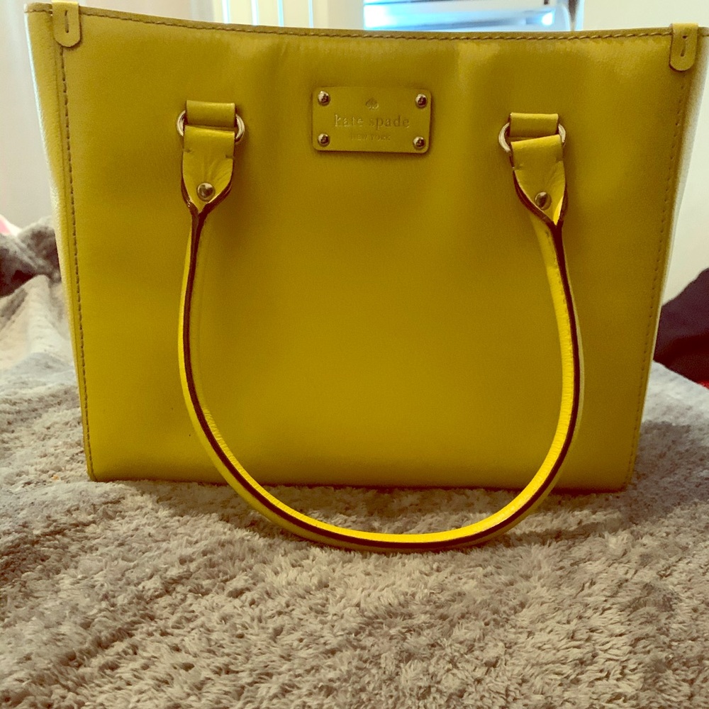 Yellow Leather Kate Spade Handbag